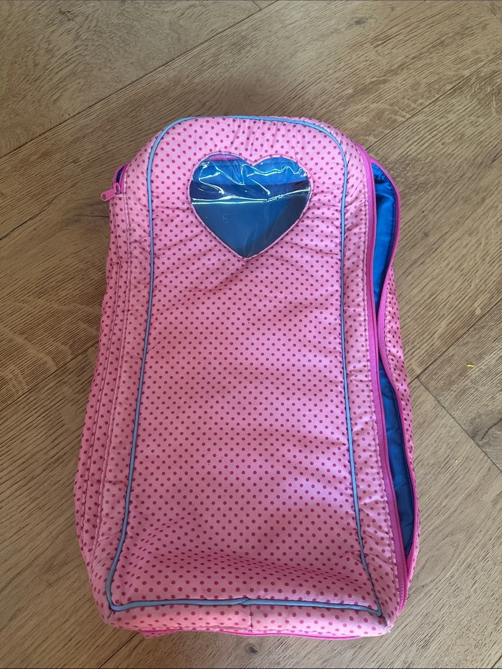Our generation Pink and Blue Doll carrier Organizer Case -
